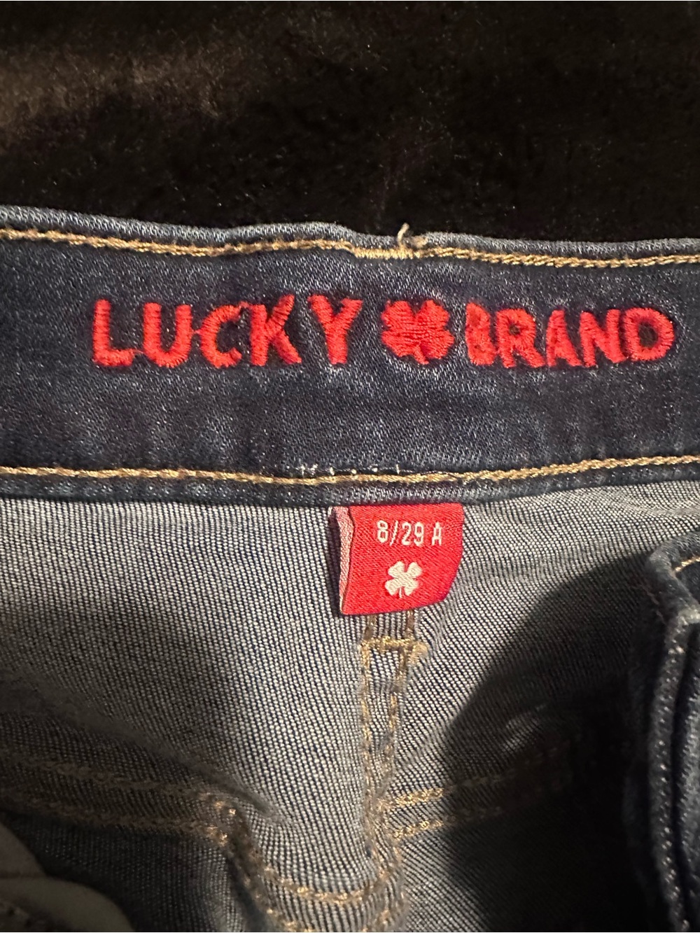 Lucky Brand Jeans - Dark Blue with Red Logo